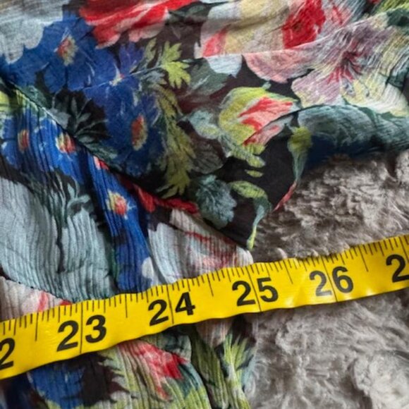 Anthropologie The Marais Printed Chiffon Maxi Dress Whimsical Feminine - Picture 10 of 16